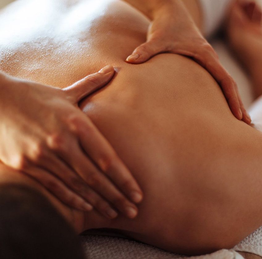 Man's back Being Massaged — 360 Muscle Therapy in Bolwarra Heights, NSW