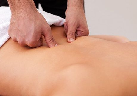 Woman Getting Back Massage — 360 Muscle Therapy in Bolwarra Heights, NSW
