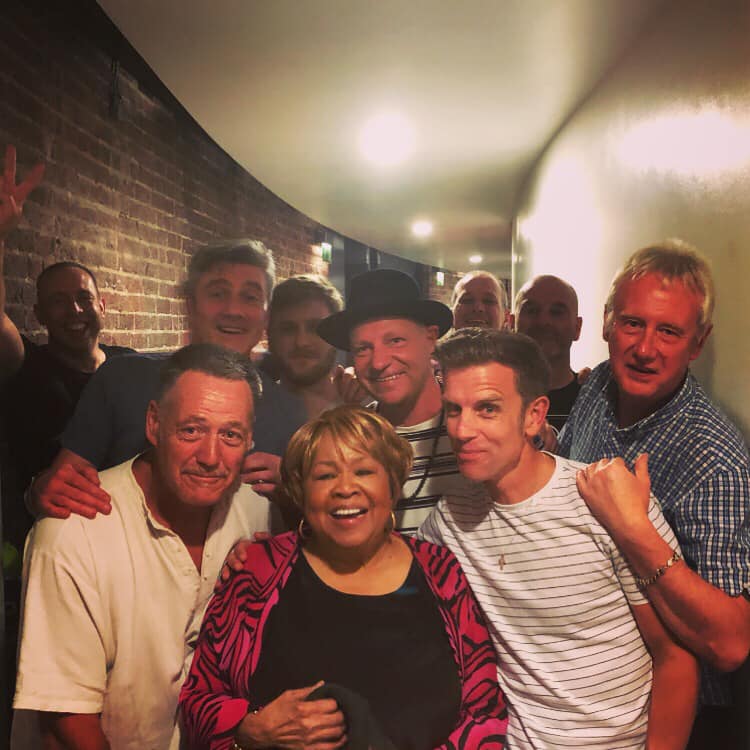 Steve Trigg with Mavis Staples