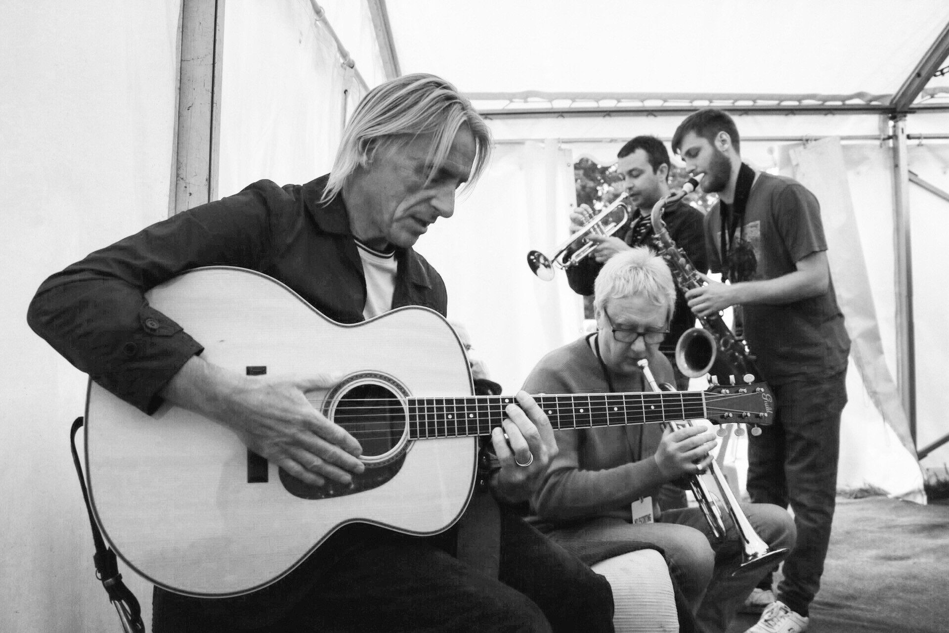 Steve Trigg with Paul Weller