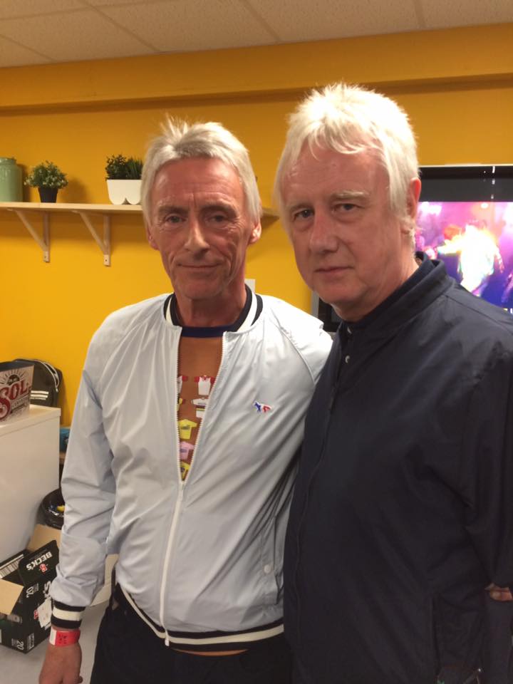 Steve Trigg with Paul Weller.