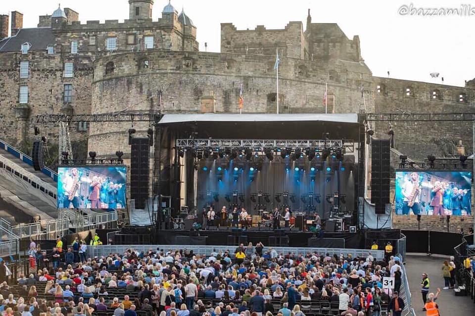 Steve Trigg with Stone Foundation at Edinburgh Castle