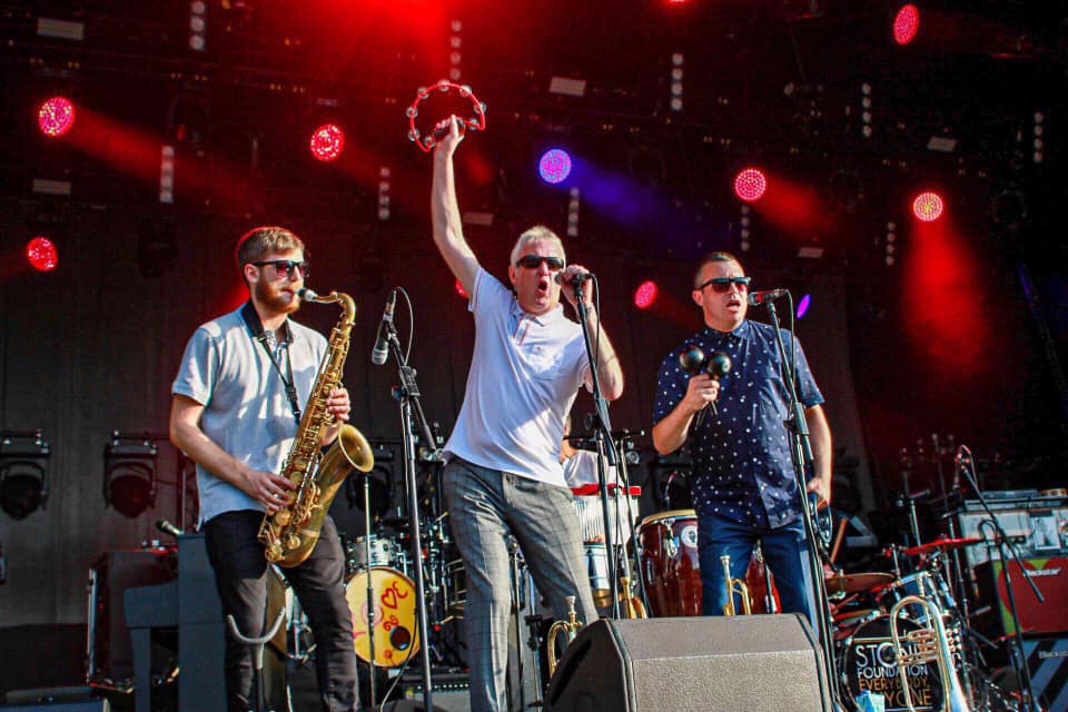 Steve Trigg with the Stone Foundation Horns