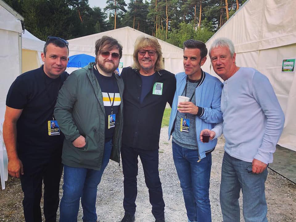 Steve Trigg with the Stone Foundation and Bev Bevan