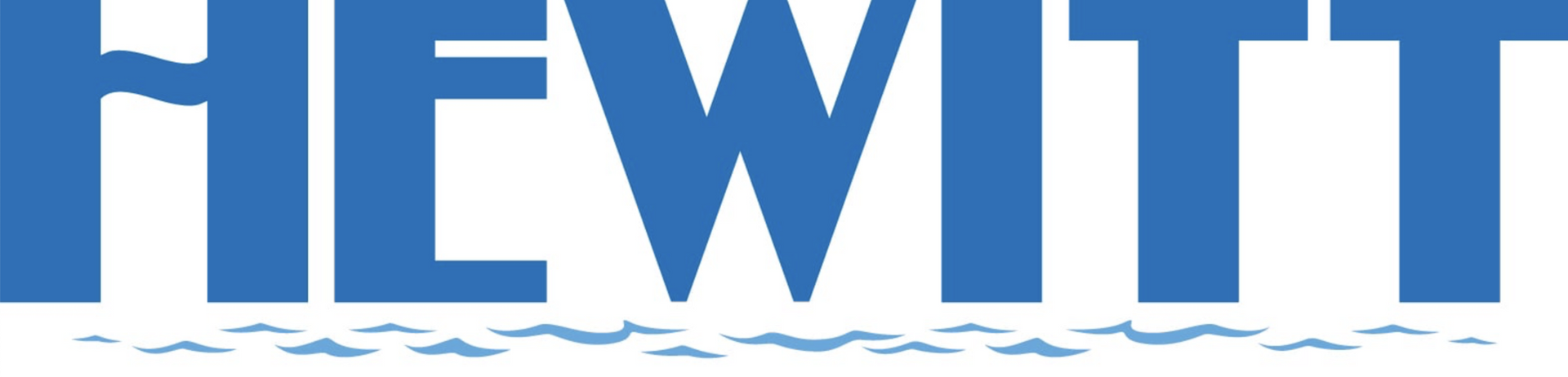 Learn More About Hewitt Boat Lifts Hewitt logo with blue text and tagline “Docks - Lifts - Pontoon Legs”