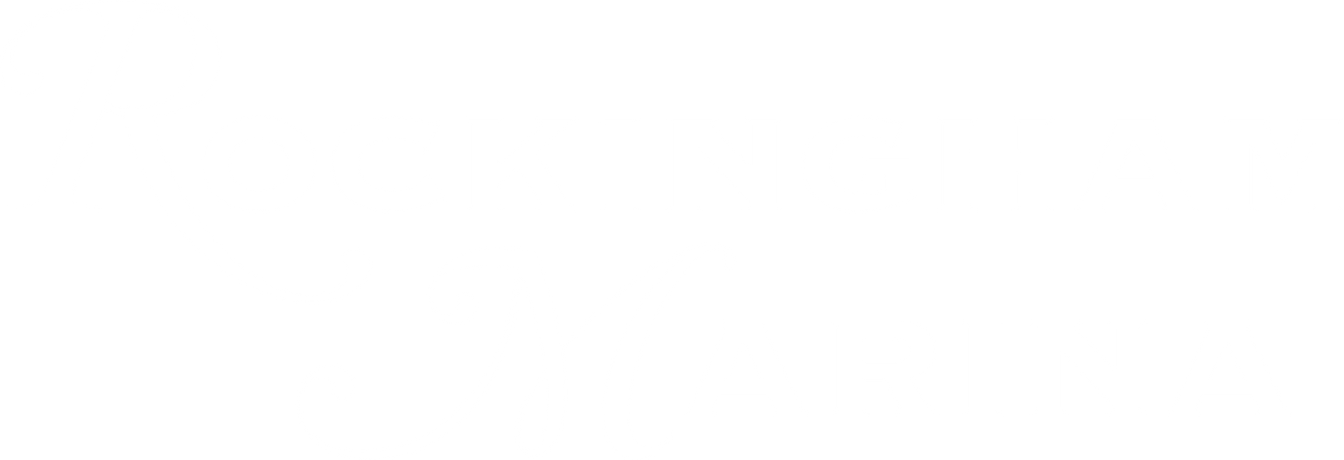 Homepage Rockingham Marina Logo in White with a transparent background