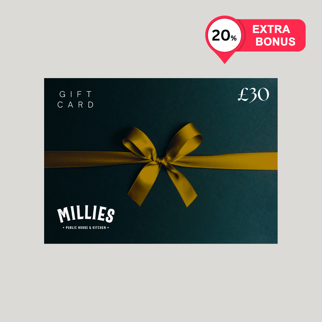 Millies Gift Card £30 - PLUS 20% EXTRA BONUS