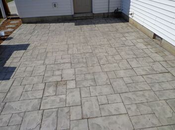 Custom Stamped Concrete patio in Kennewick WA