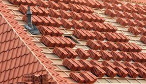 tiled roofing installation