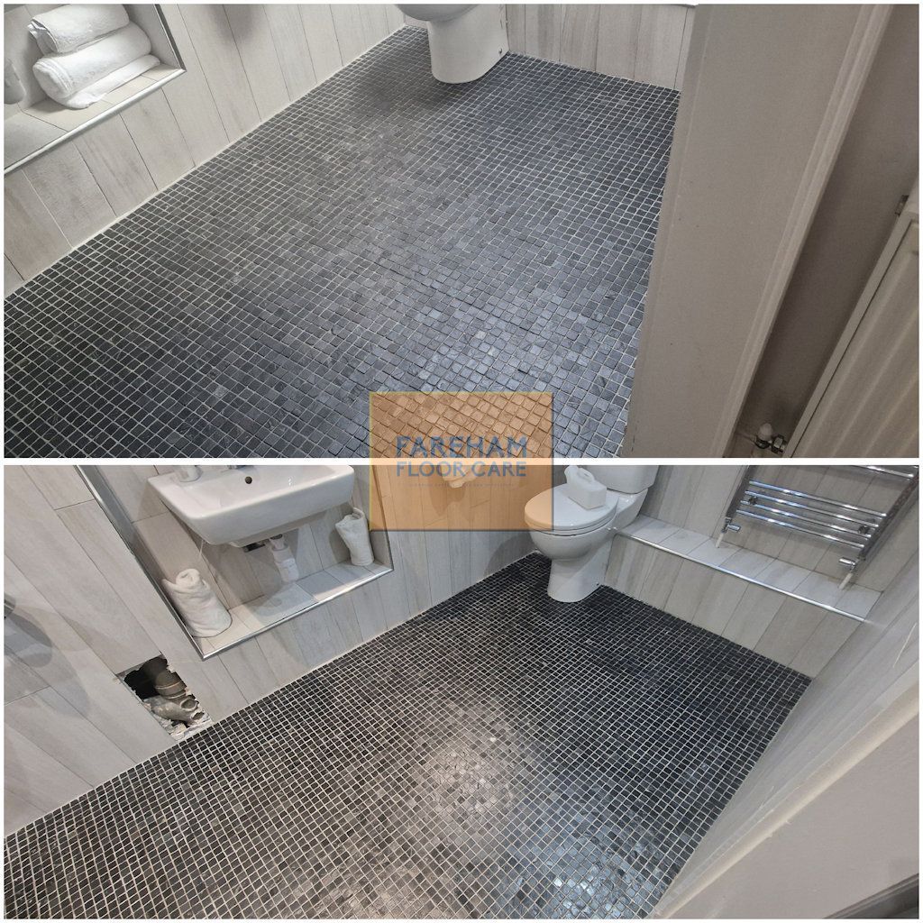 Slate Floor Bathroom Cleaning Fareham