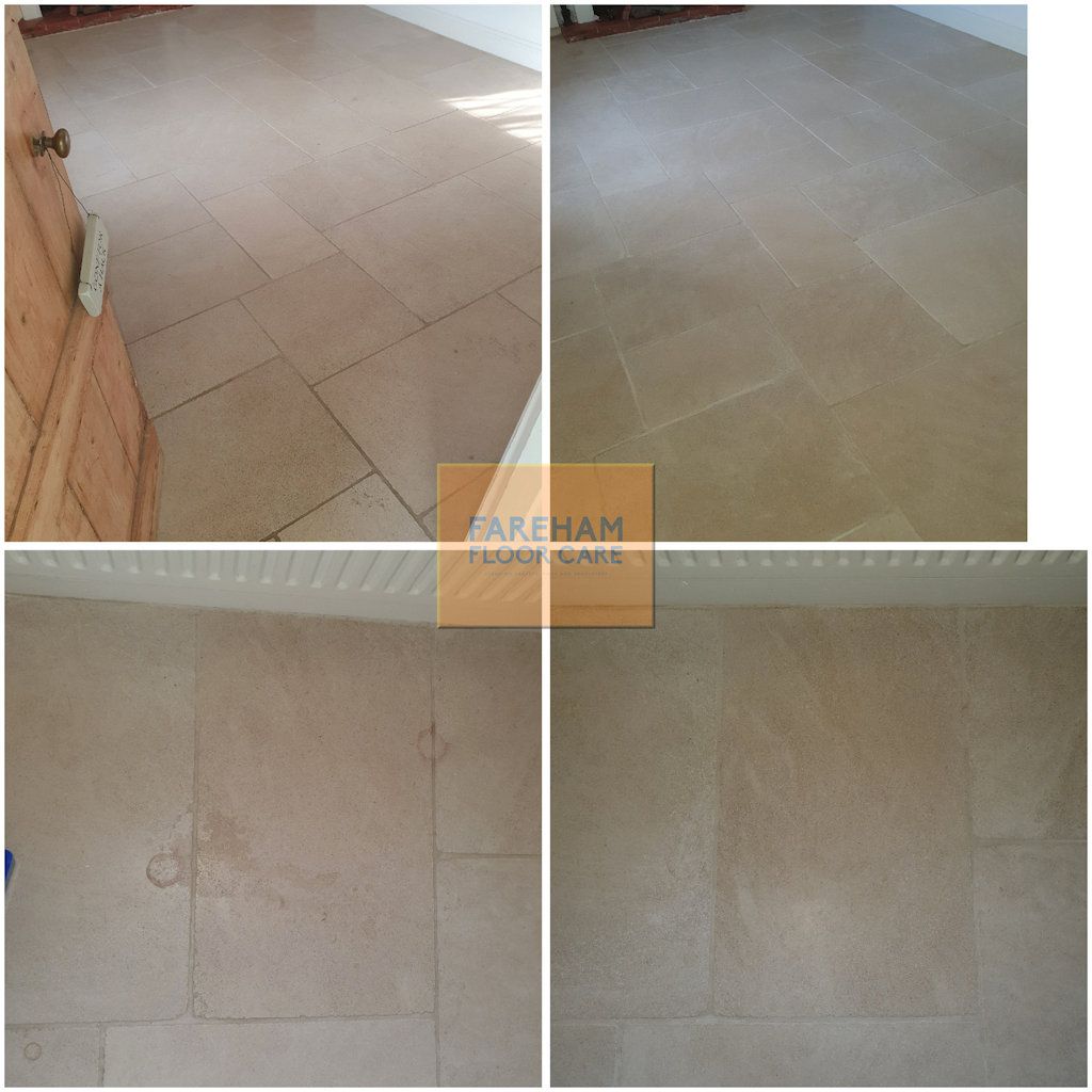 Limestone Floor Cleaning and Stain Removal Fareham