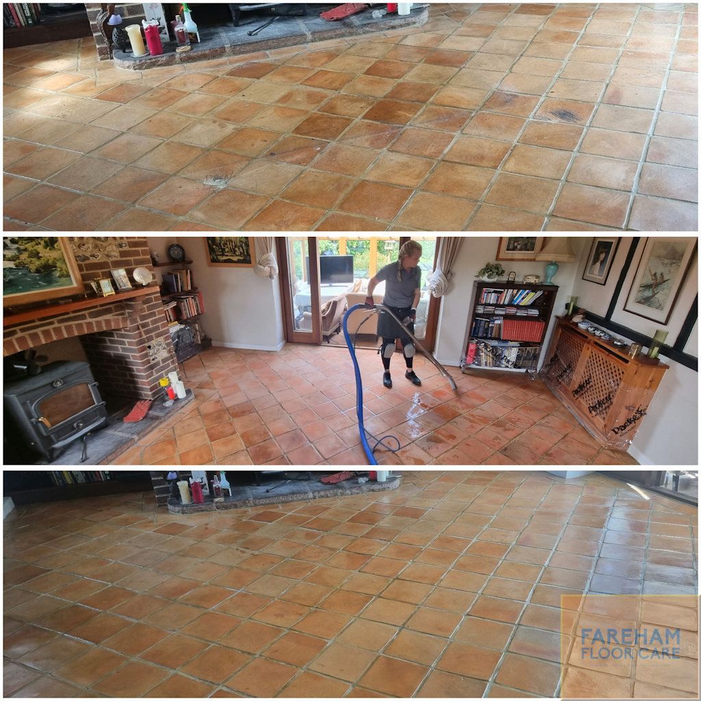 Terracotta Floor Restoration Fareham