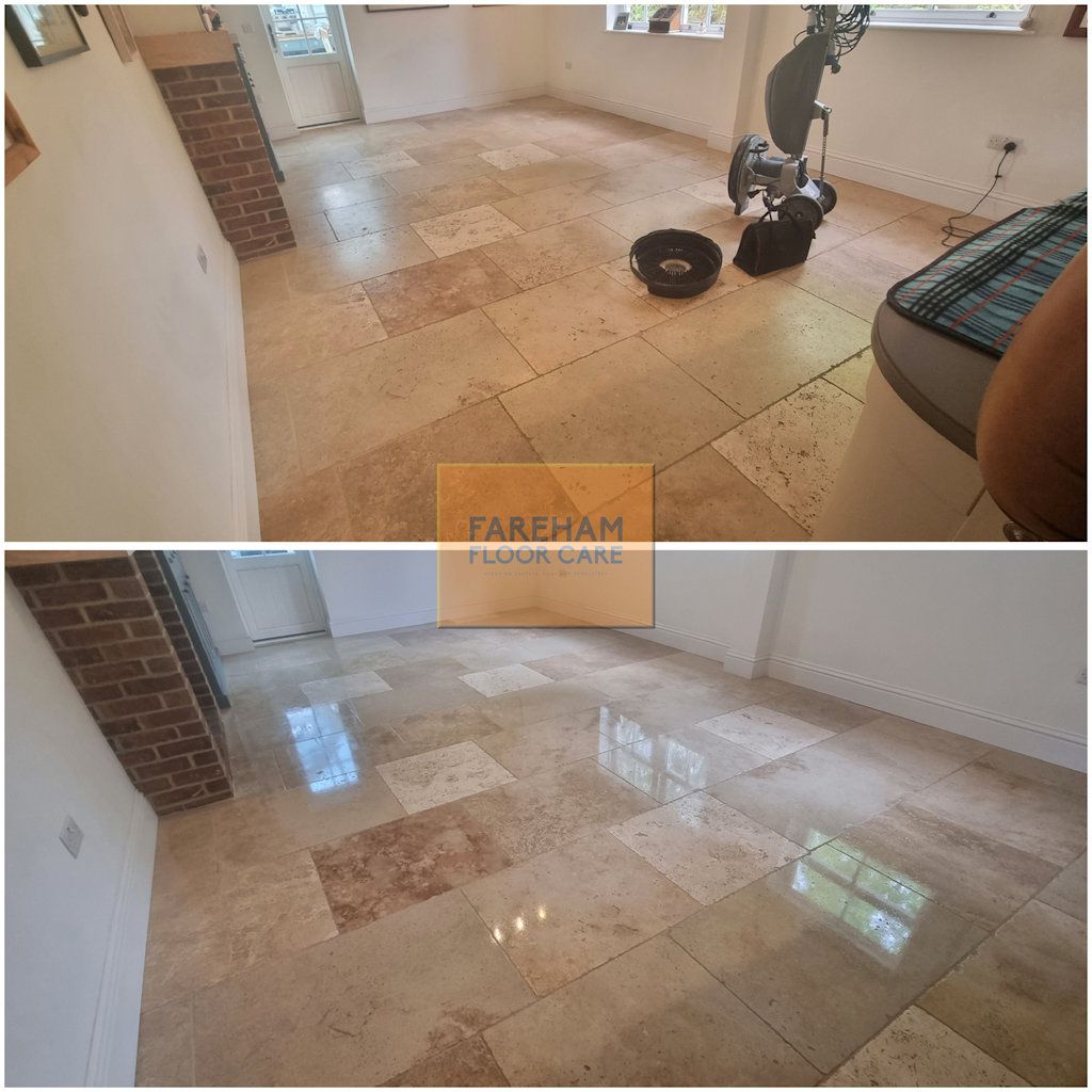 Travertine Floor Polishing Fareham