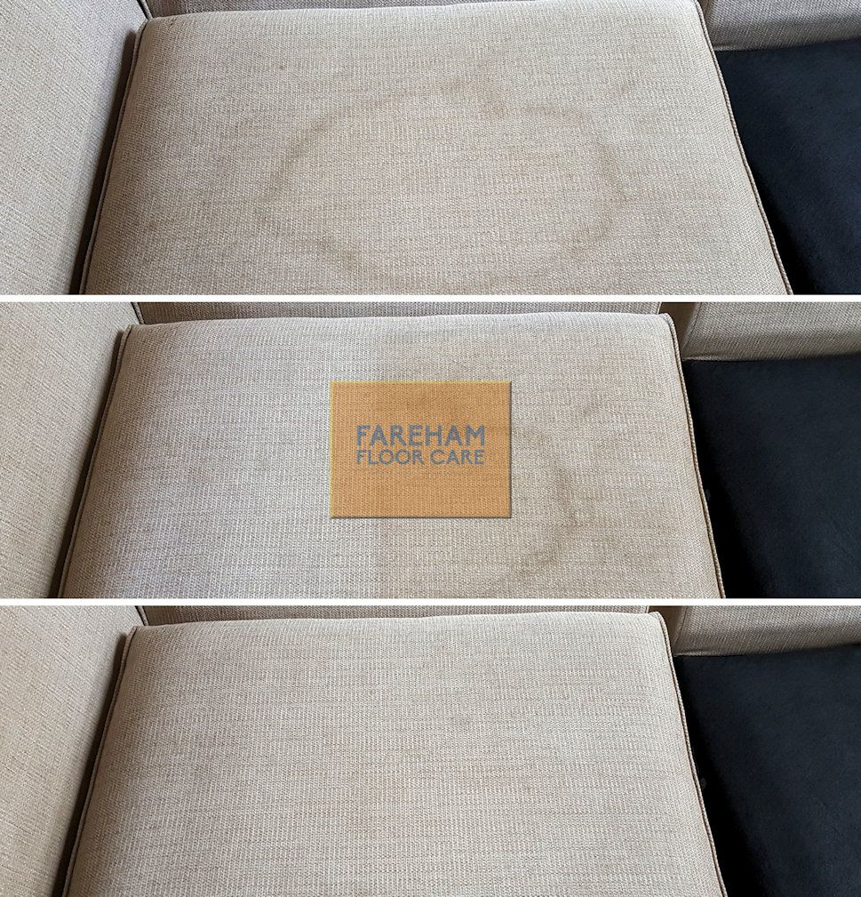 Upholstery Cleaning Before After Fareham
