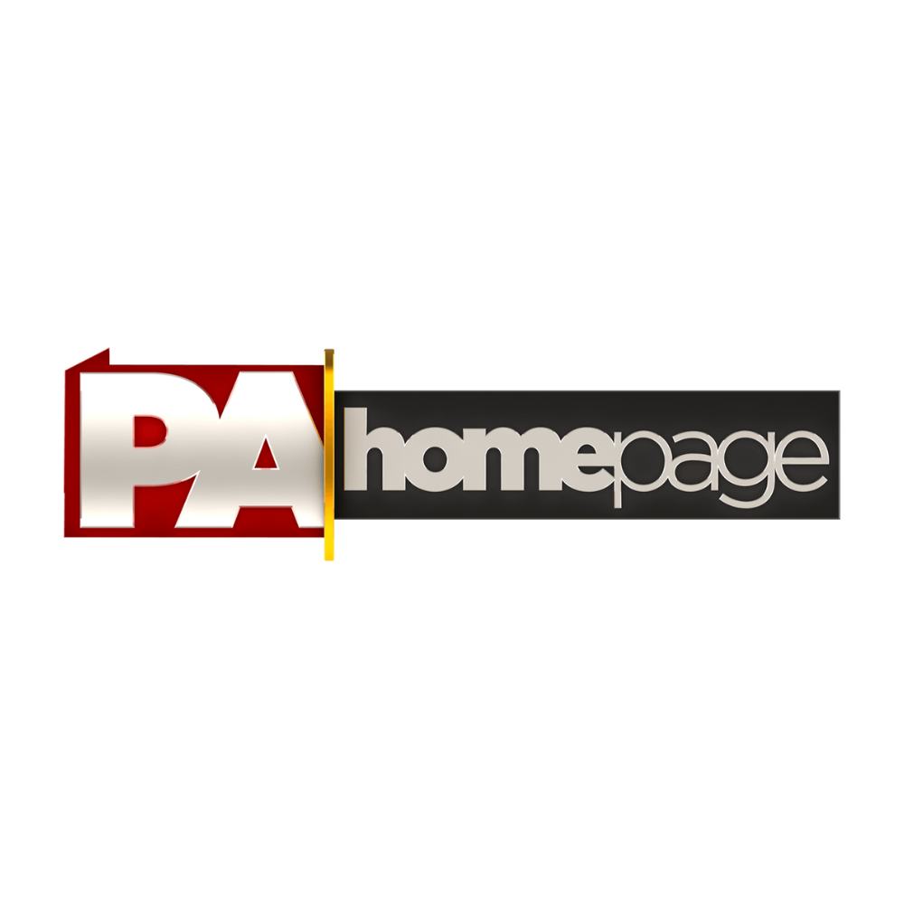 A logo for pa homepage on a white background