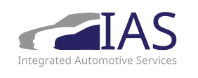 IAS Integrated Automotive Services logo with purple and gray car graphic | Integrated Automotive Services