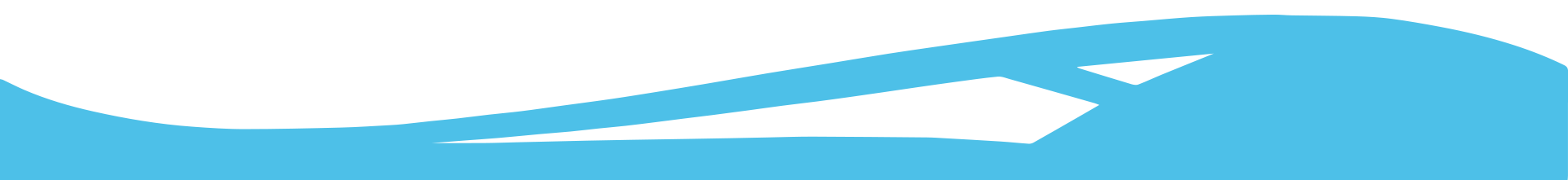A pixel art drawing of a blue wave on a white background.