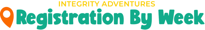 A logo for integrity adventures registration by week