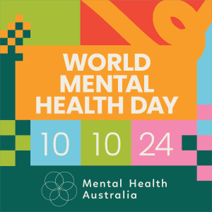 A colorful poster for world mental health day