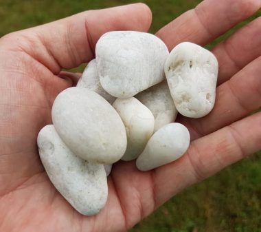 White Quartz 20mm — Cooroy Landscape Supplies And Garden Centre In Cooroy, QLD