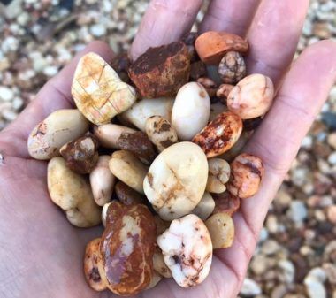 Outback Orange Pebble — Cooroy Landscape Supplies And Garden Centre In Cooroy, QLD