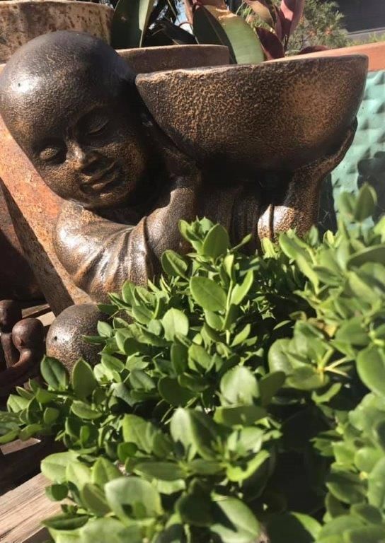 Garden Ornament with Statue — Cooroy Landscape Supplies and Garden Centre in Cooroy, QLD