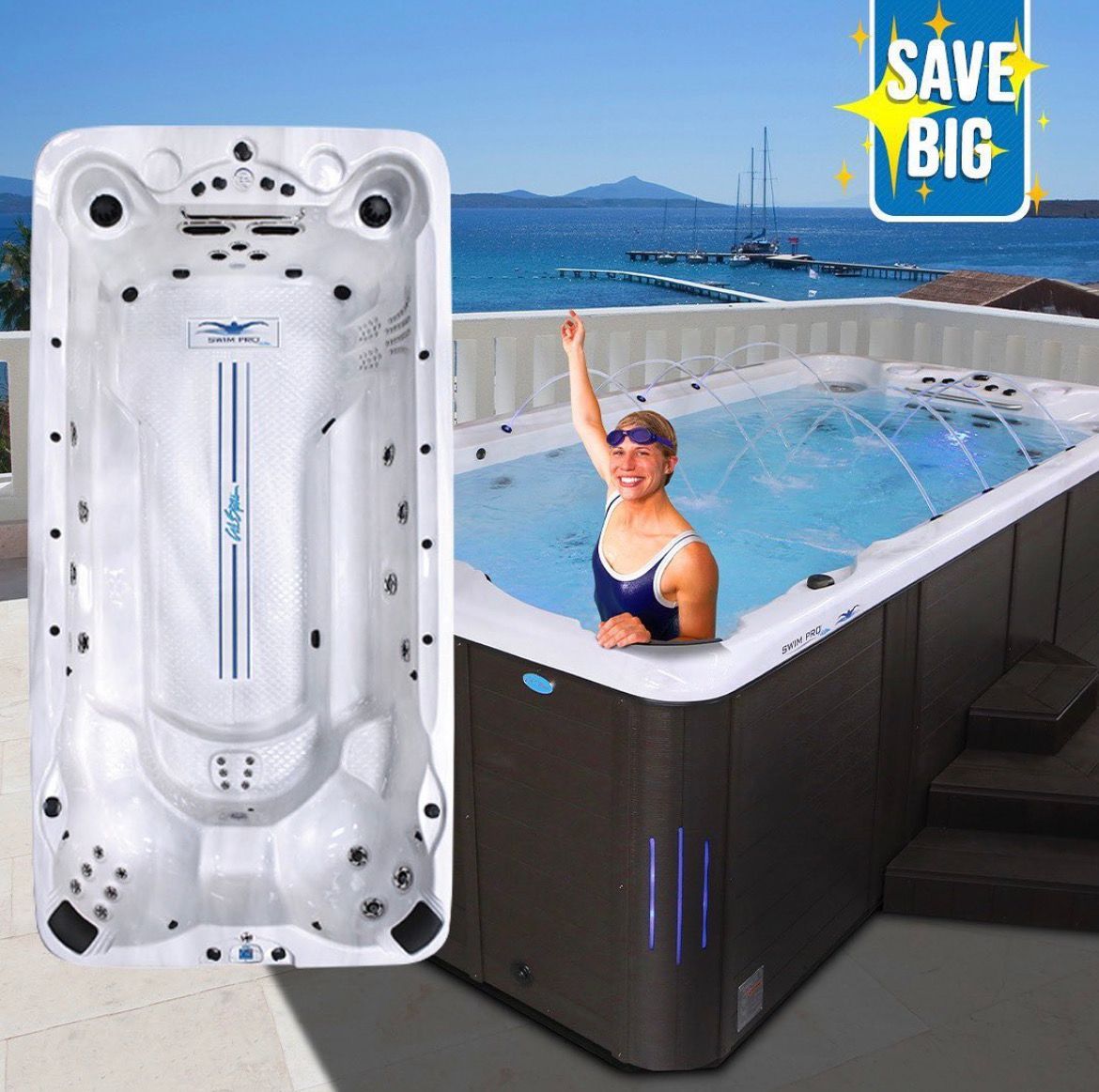 Save big on swim spas