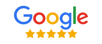 a google logo with five stars on it