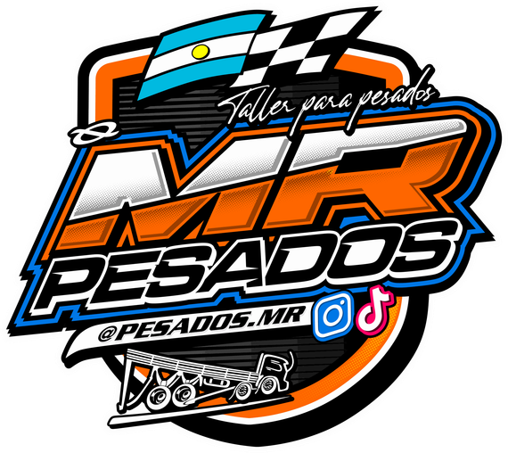 A logo for pesados mr taller integral para camiones