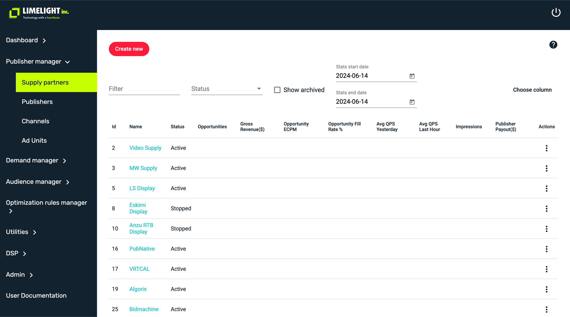 Limelight Inc Adaptive Rules Center Interface - a rule-based toolkit that lets partners automate performance optimisations across their RTB stack