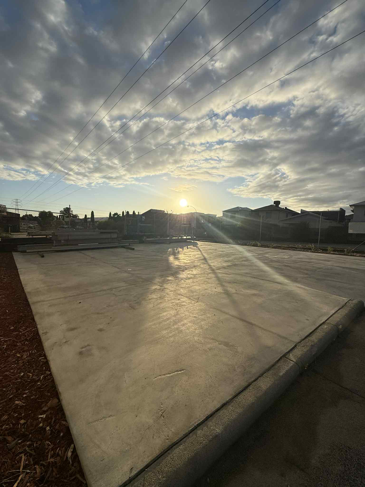 Concrete slab for commercial unit in Malaga