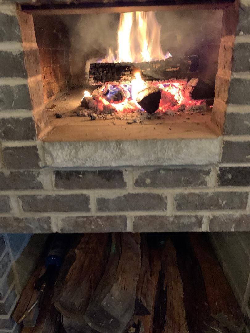 Outdoor pizza oven built in Frankfort, IL