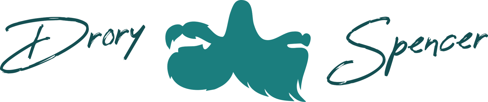 Dror Spencer logo, teal figure with clawed feet between the words.