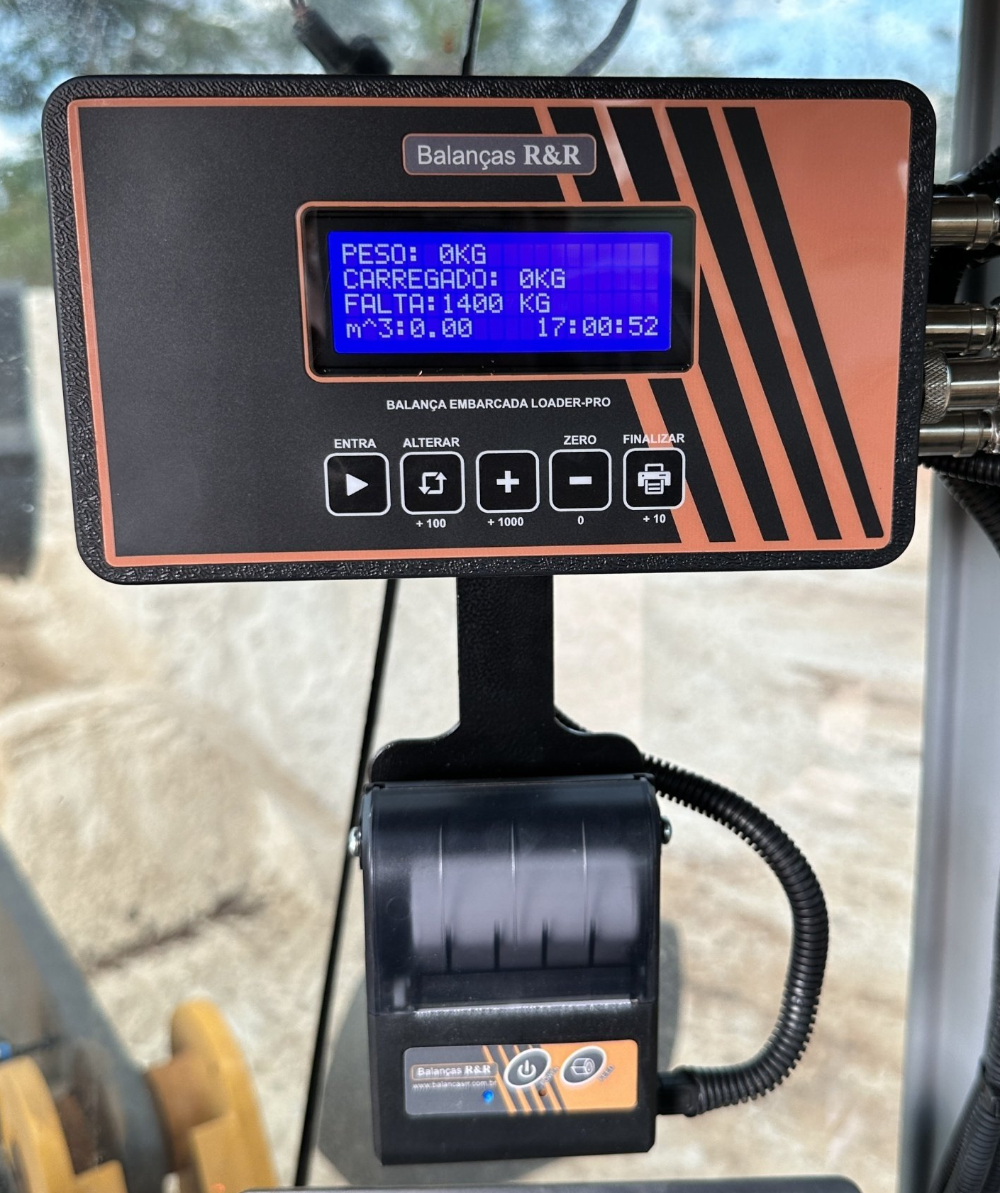 balança para maquina pá carregadeira, balança para pá carregadeira, sistema de pesagem para pá carregadeira