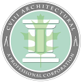 The logo for civil architecture is a professional corporation.