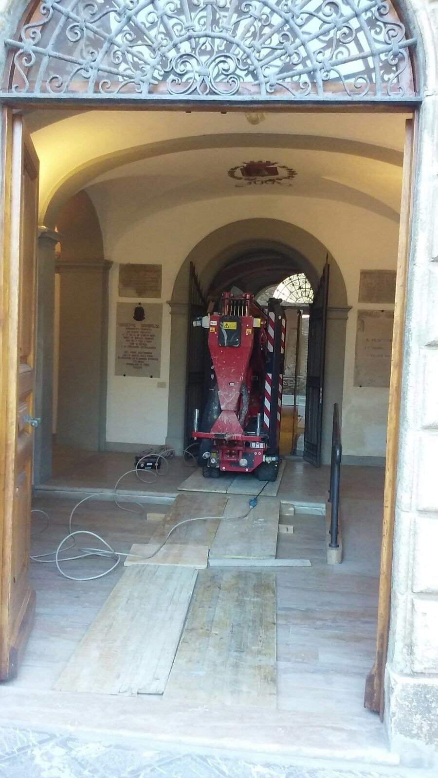 ristrutturazione edile di un luogo pubblico