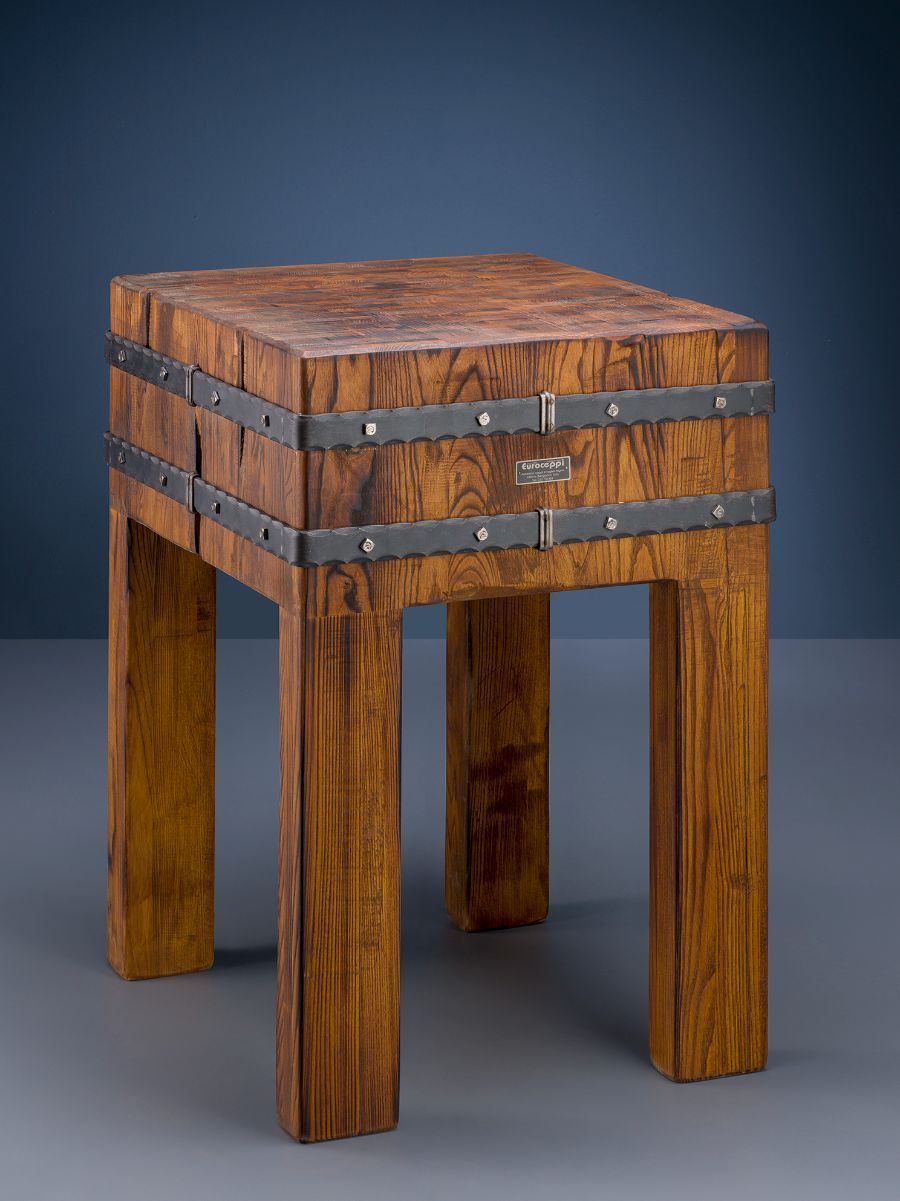 Attrezzature e strumentazione per gli alimenti ceppo in legno per carne