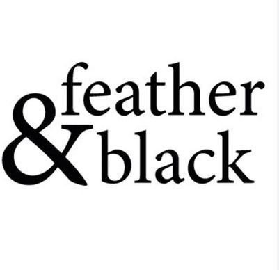 feather and black logo
