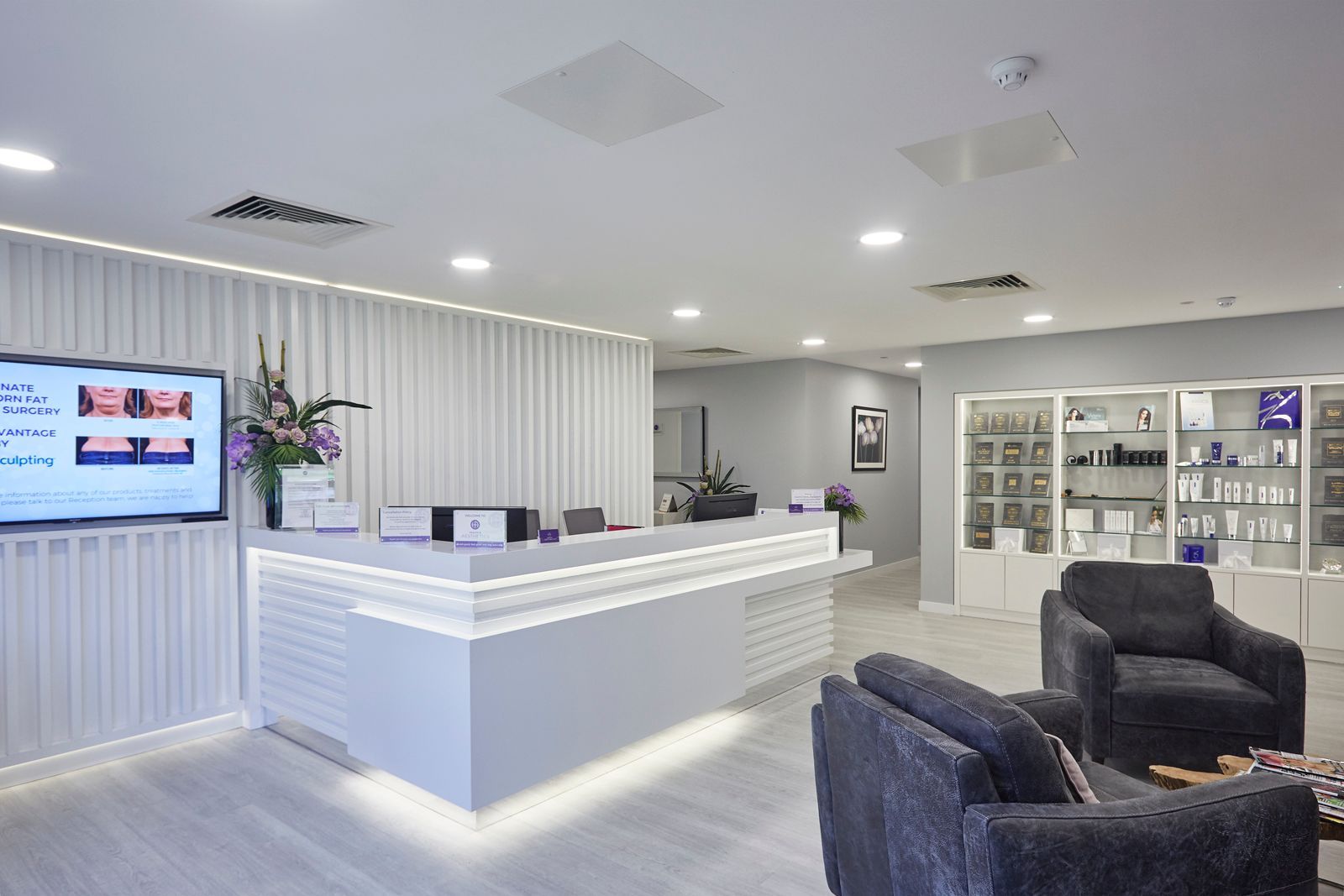 tanshire business park office space with reception surrey