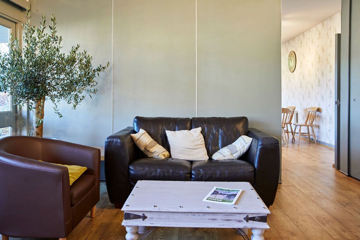 Offices with cafe lounge