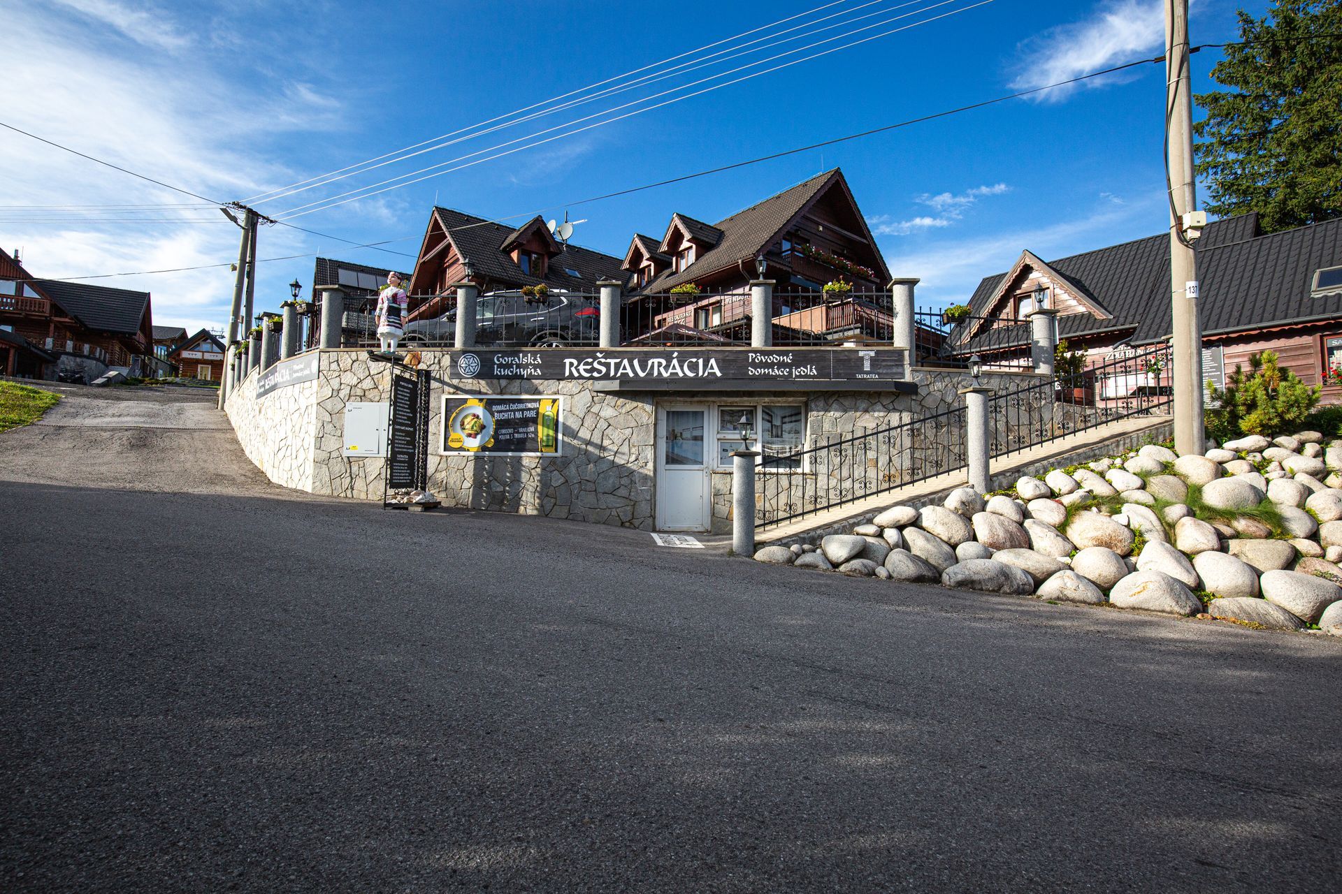 ubytovacie zariadenie pohľad z ulice
