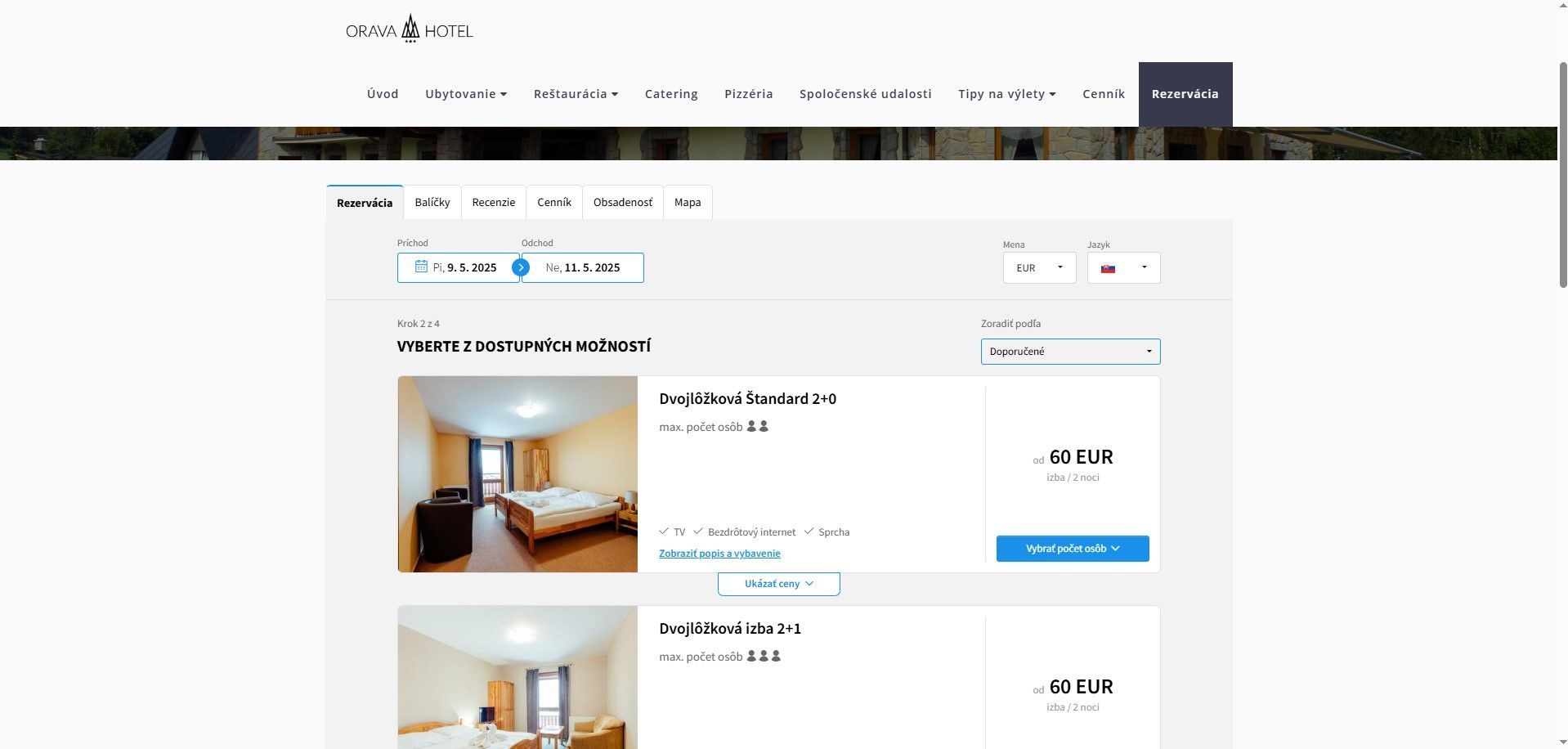 A screenshot of a website showing a bedroom for sale.