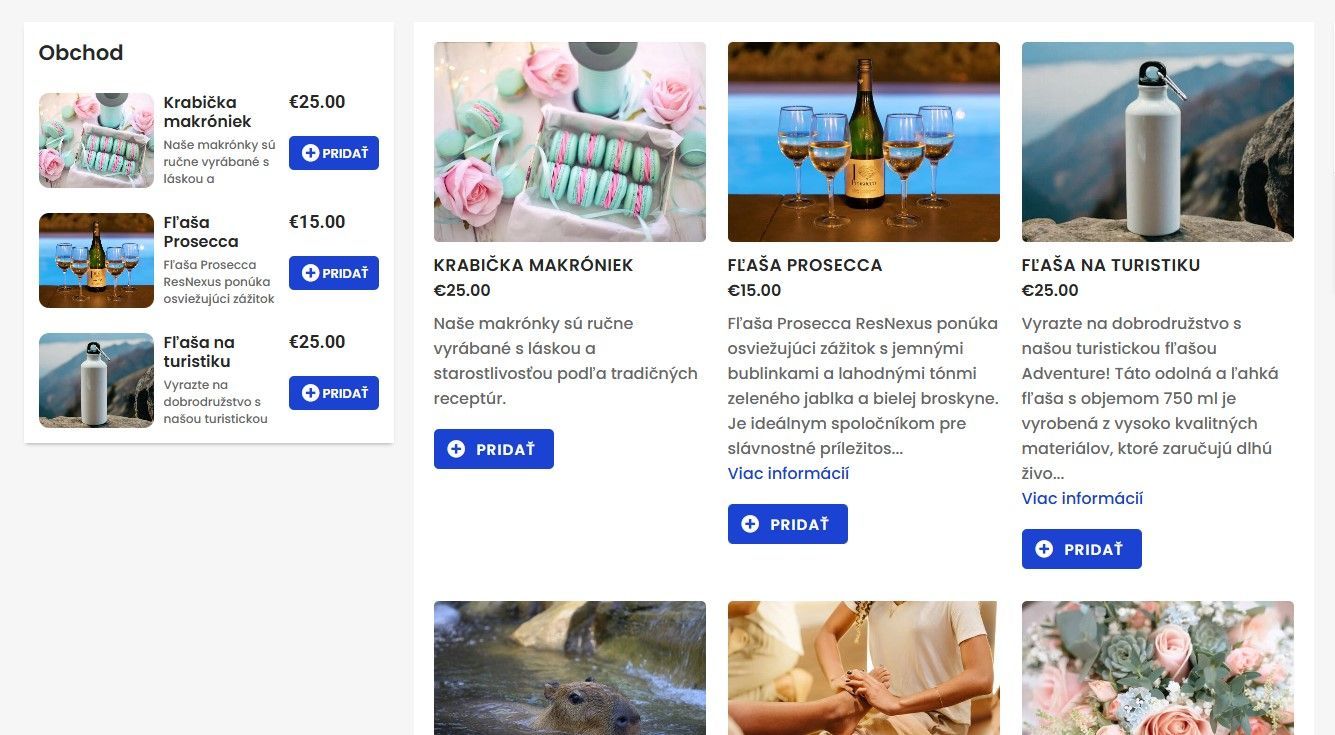 A screenshot of a website showing a woman getting a massage
