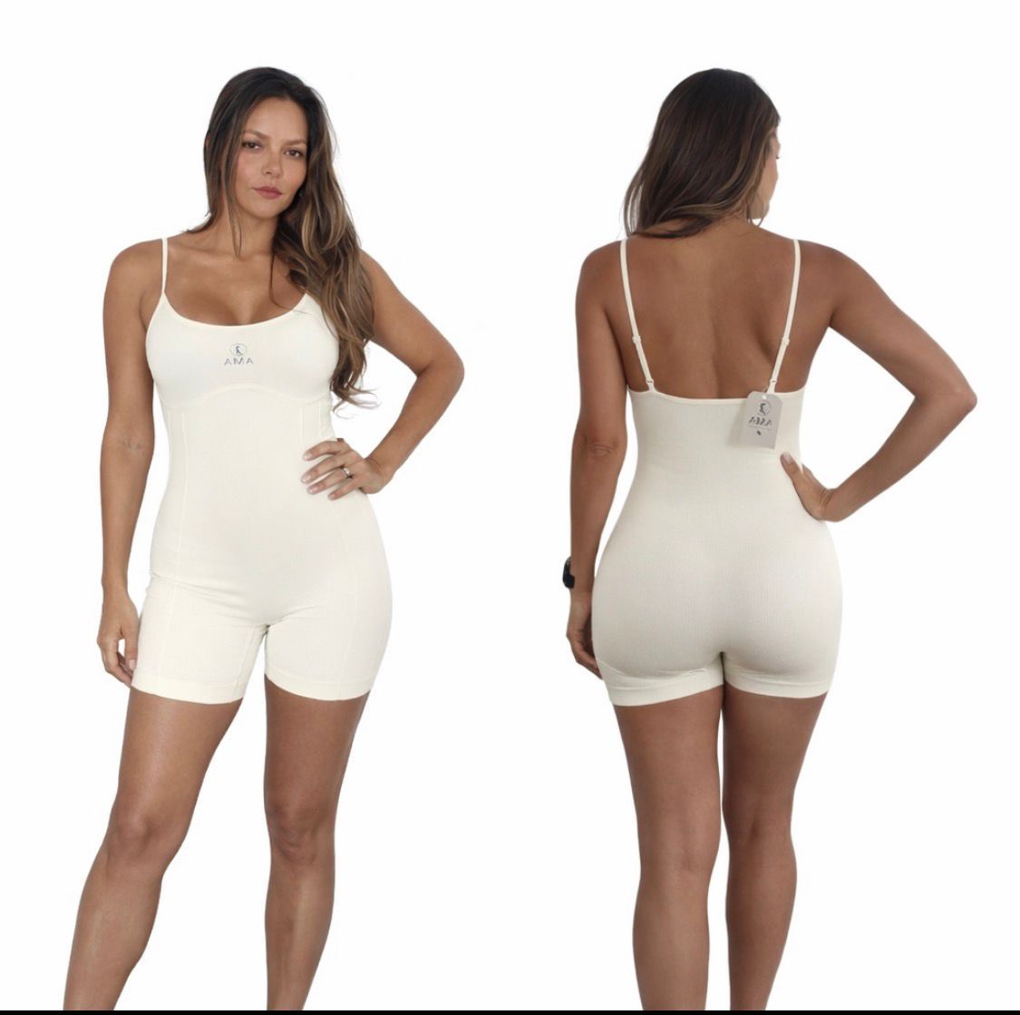 Enterizo corto Nude (beige arena)