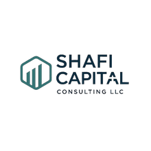 Logo for Shafi Capital Consulting LLC with teal icon and text.