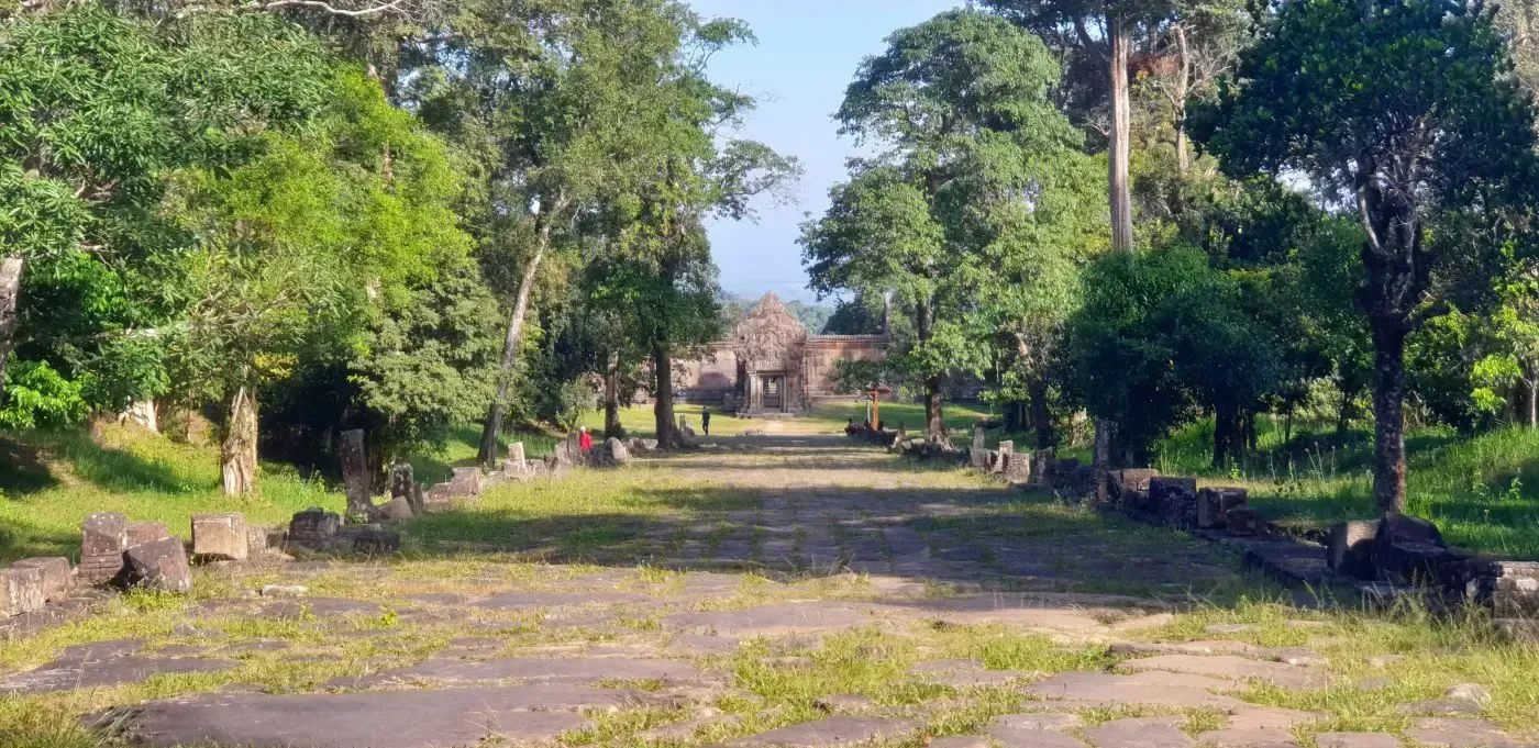 Preah Vihear temple of cambodia a home to Giaint Ibis