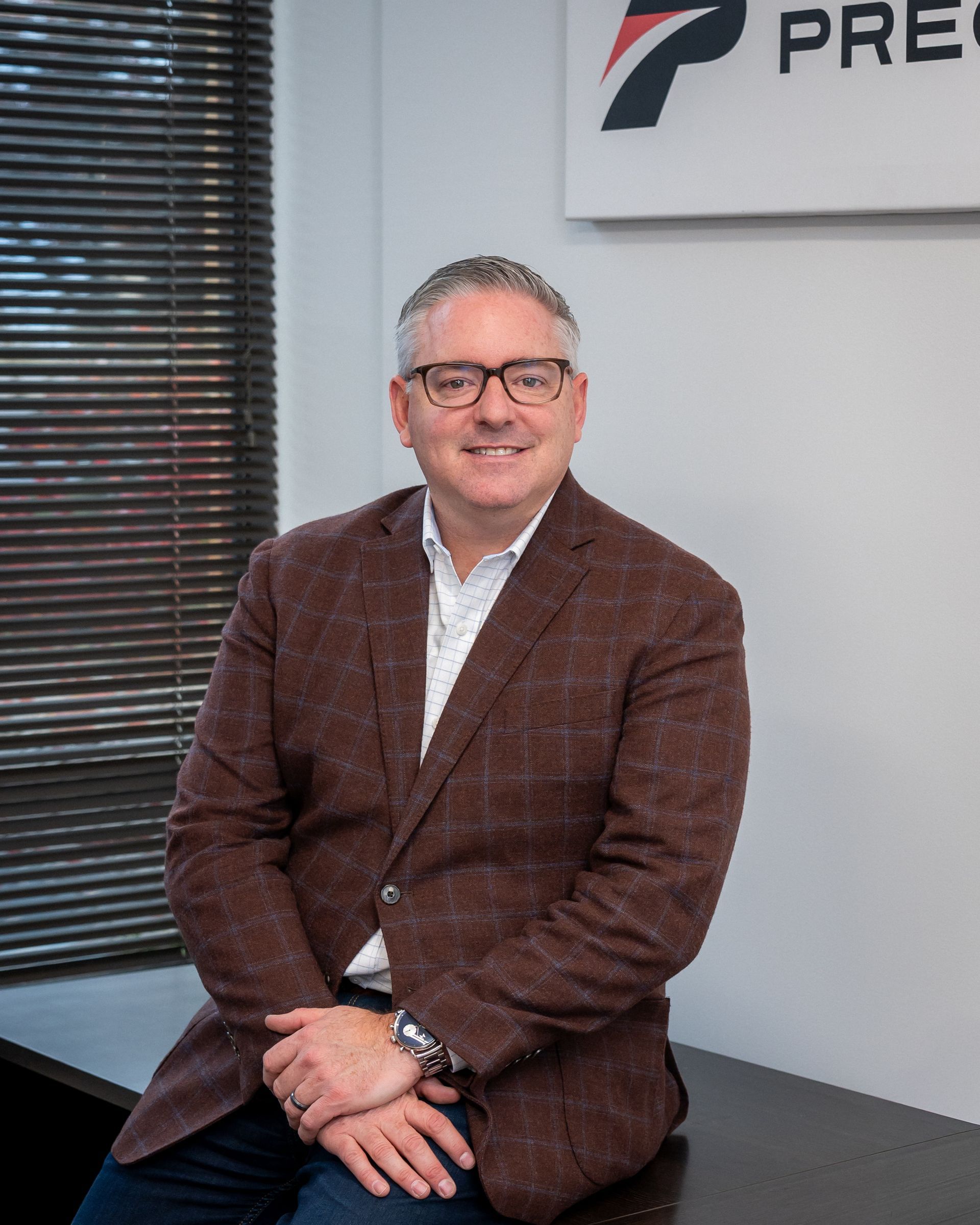 Co-Owner Michael Vaughn in his o
ffice