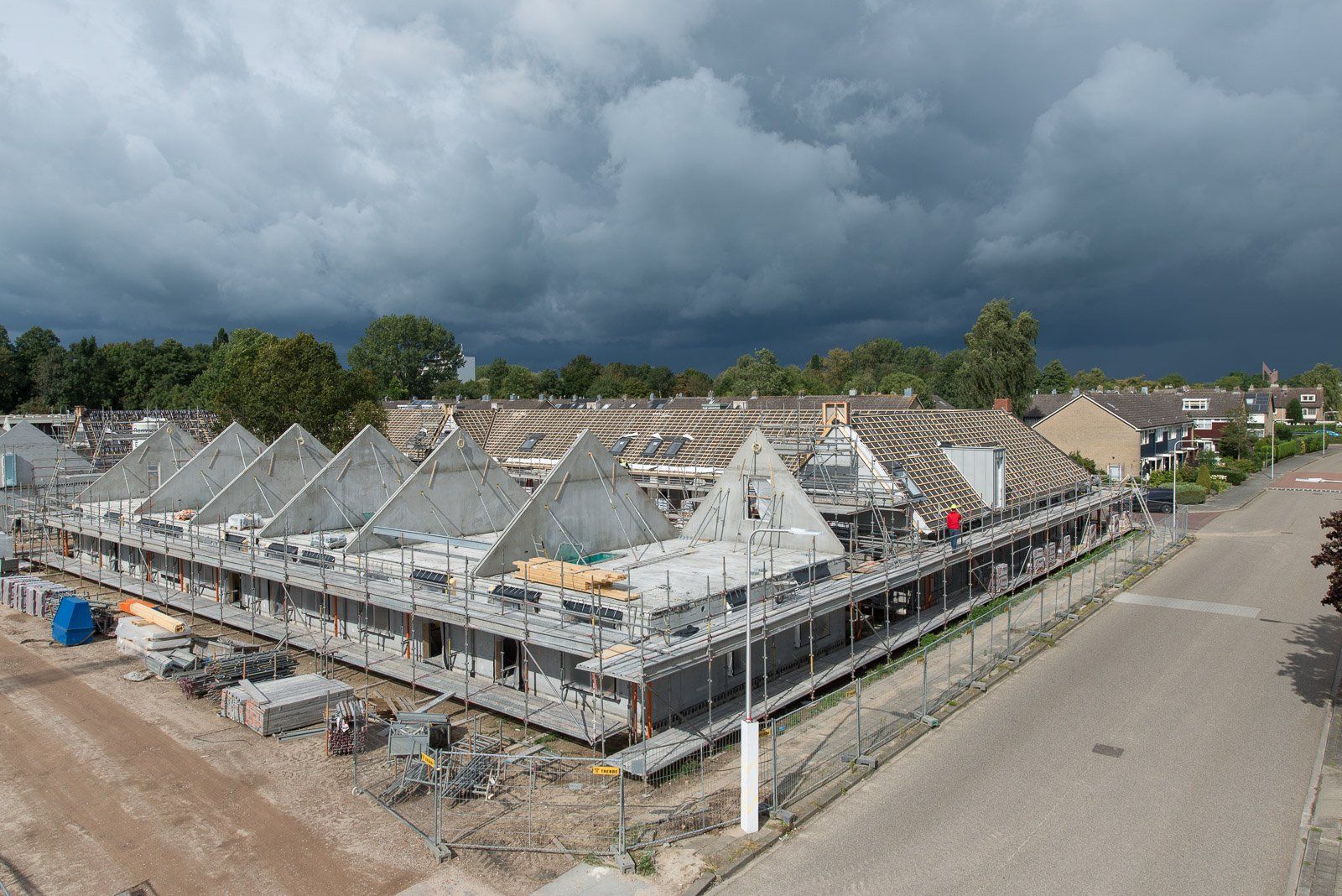 Portfolio Walter Frisart FOTOwerk voor Bouwkunst en Architectuur:  Bouwplaats Zwolle voor Trebbe Noord Oost