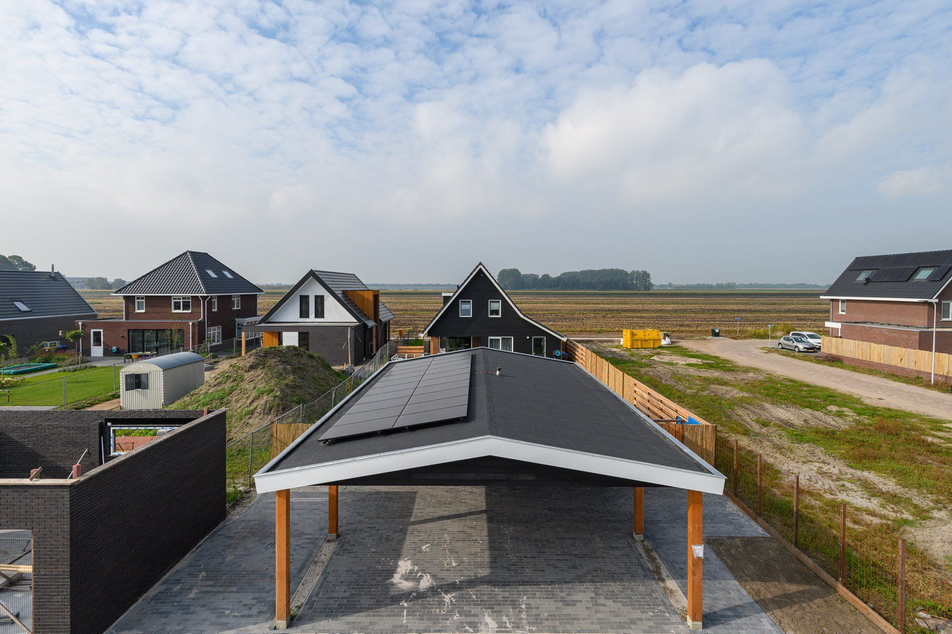 Portfolio Walter Frisart FOTOwerk Hoogtefotograaf:  Carpoort woning Meppel voor Alexbouw