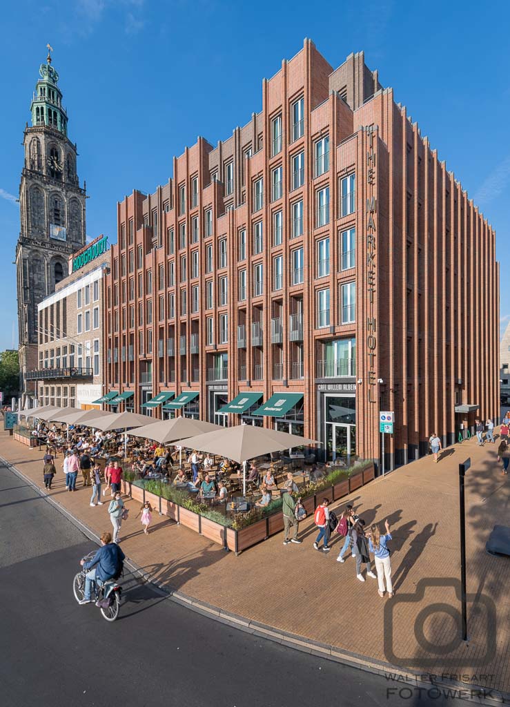 Portfolio Walter Frisart FOTOwerk voor Bouwkunst en Architectuur:  Groningen The Market Hotel voor Steenindustrie Strating